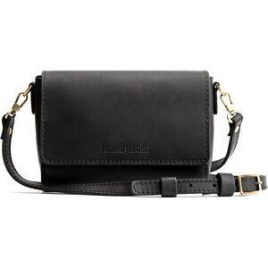 ⚡Portland Leather Women Black Handmade Finest‎ Goods Metro Crossbody Bag